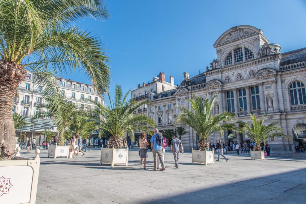 Place du Ralliement et Théâtre, Angers, France.